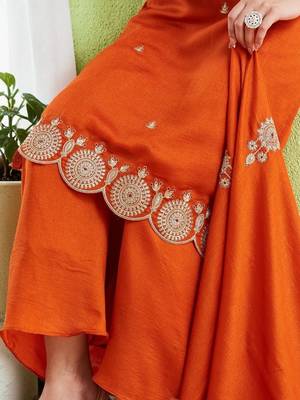 Women Ethnic Motifs Embroidered Regular Thread Work Kurta with Palazzos & With Dupatta 7