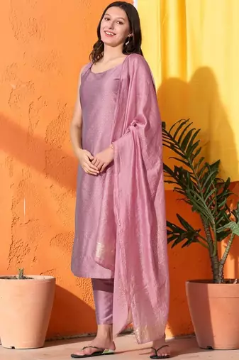 Women Regular Kurta with Trousers & With Dupatta
