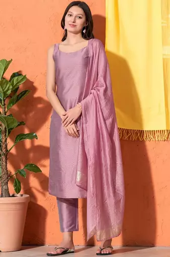 Women Regular Kurta with Trousers & With Dupatta