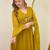 Embroidery Chanderi Fabric Flared Kurta Pant and Dupatta Set