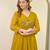 Embroidery Chanderi Fabric Flared Kurta Pant and Dupatta Set