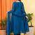 Women Ethnic Motifs Embroidered Angrakha Thread Work Chanderi Silk Kurta with Trousers & With Dupatta