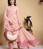 Women Ethnic Motifs Printed Regular Kurta with Trousers & With Dupatta
