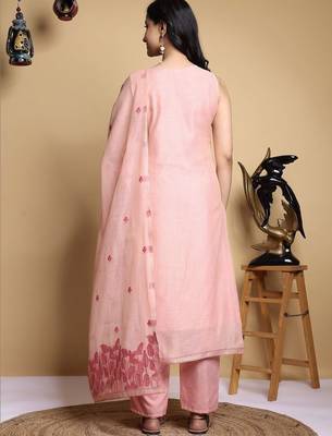 Women Ethnic Motifs Printed Regular Kurta with Trousers & With Dupatta 4