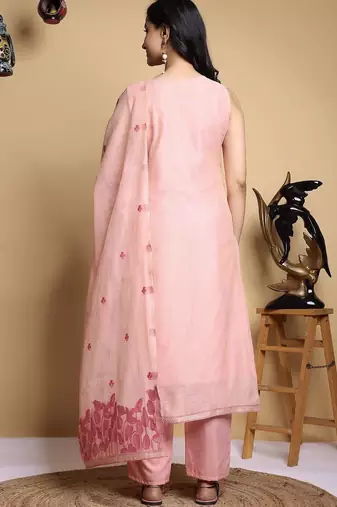 Women Ethnic Motifs Printed Regular Kurta with Trousers & With Dupatta