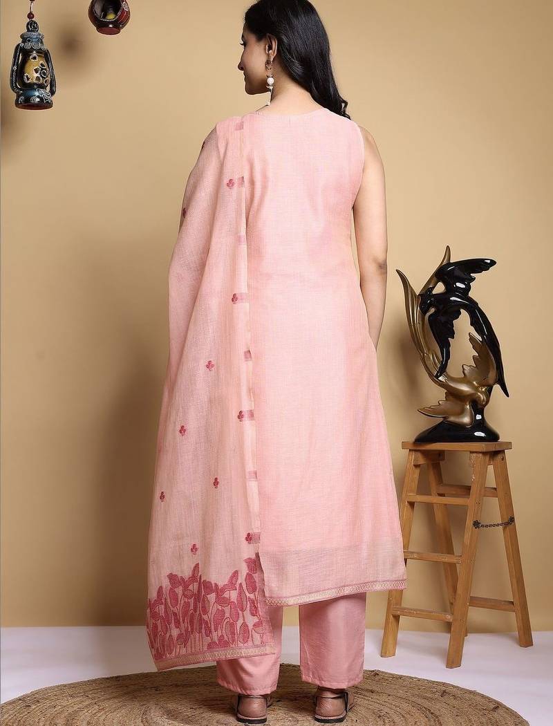 Women Ethnic Motifs Printed Regular Kurta with Trousers & With Dupatta
