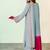 Floral Embroidered Mirror Work Silk Crepe Kurta with Palazzos & With Dupatta