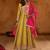 Women Embroidered Regular Thread Work Kurta with Trousers & With Dupatta