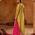 Women Embroidered Regular Thread Work Kurta with Trousers & With Dupatta