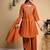 Embroidered Pleated Thread Work Chanderi Silk Kurta with Palazzos & With Dupatta