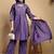 Women Floral Embroidered Pleated Thread Work Kurta with Palazzos & With Dupatta