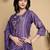 Women Floral Embroidered Pleated Thread Work Kurta with Palazzos & With Dupatta