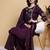 Women Floral Embroidered Pleated Thread Work Kurta with Palazzos & With Dupatta