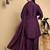 Women Floral Embroidered Pleated Thread Work Kurta with Palazzos & With Dupatta