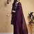 Women Floral Embroidered Pleated Thread Work Kurta with Palazzos & With Dupatta