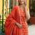 Women Ethnic Motifs Embroidered Regular Thread Work Pure Cotton Kurta with Trousers & With Dupatta