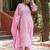Women Ethnic Motifs Embroidered Regular Chikankari Pure Cotton Kurta with Trousers & With Dupatta