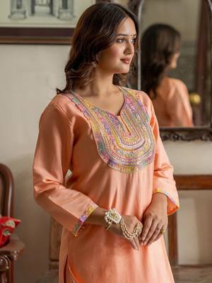 Women Ethnic Motifs Embroidered Regular Mirror Work Kurta with Trousers & With Dupatta 7
