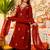 Women Ethnic Motifs Embroidered Regular Thread Work Chanderi Silk Kurta with Pyjamas & With Dupatta