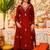 Women Ethnic Motifs Embroidered Regular Thread Work Chanderi Silk Kurta with Pyjamas & With Dupatta