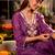 Women Ethnic Motifs Embroidered Regular Thread Work Chanderi Silk Kurta with Trousers & With Dupatta