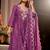 Women Ethnic Motifs Embroidered Regular Thread Work Chanderi Silk Kurta with Trousers & With Dupatta