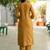 Women Floral Embroidered Regular Thread Work Pure Cotton Kurta with Trousers