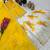 Festive yellow heavy embroidery kurta floral sharara set with border dupatta