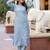 Women Floral Embroidered Regular Thread Work Pure Cotton Kurta with Trousers