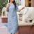 Women Floral Embroidered Regular Thread Work Pure Cotton Kurta with Trousers