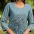 Women Floral Embroidered Regular Thread Work Pure Cotton Kurta with Trousers