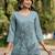 Women Floral Embroidered Regular Thread Work Pure Cotton Kurta with Trousers