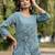 Women Floral Embroidered Regular Thread Work Pure Cotton Kurta with Trousers
