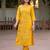 Women Floral Embroidered Regular Thread Work Pure Cotton Kurta with Trousers