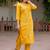 Women Floral Embroidered Regular Thread Work Pure Cotton Kurta with Trousers