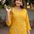 Women Floral Embroidered Regular Thread Work Pure Cotton Kurta with Trousers
