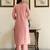 Women Floral Embroidered Regular Thread Work Pure Cotton Kurta with Trousers