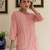 Women Floral Embroidered Regular Thread Work Pure Cotton Kurta with Trousers