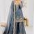Designer short kurti & sharara set with scallop dupatta