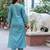 Women Floral Embroidered Regular Thread Work Pure Cotton Kurta with Trousers