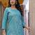 Women Floral Embroidered Regular Thread Work Pure Cotton Kurta with Trousers