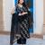 Women Floral Printed Regular Thread Work Pure Silk Kurta with Trousers & With Dupatta