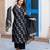Women Floral Printed Regular Thread Work Pure Silk Kurta with Trousers & With Dupatta