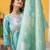 Women Ethnic Motifs Yoke Design Regular Thread Work Kurta with Trousers & With Dupatta