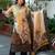 Women Printed Regular Thread Work Kurta with Trousers & With Dupatta