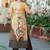 Women Printed Regular Thread Work Kurta with Trousers & With Dupatta