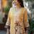 Women Printed Regular Thread Work Kurta with Trousers & With Dupatta