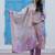 Women Floral Printed Regular Thread Work Kurta with Trousers & With Dupatta