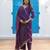 Women Dyed Regular Pure Silk Kurta with Trousers & With Dupatta