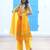 Women Dyed Regular Pure Silk Kurta with Trousers & With Dupatta